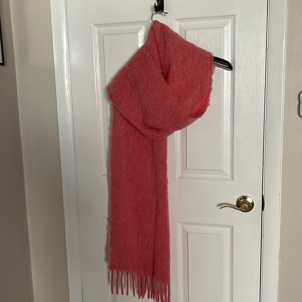 J.Crew “Made in Italy” Wool Blend Pink Scarf